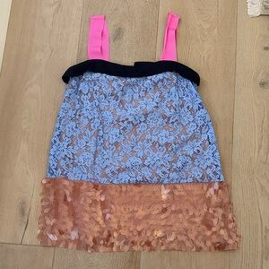 Anthropologie Maeve Pink and Blue Dress